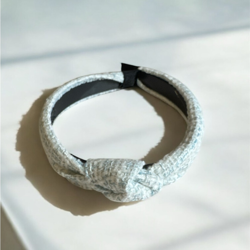 Elegant Boucle Headband - Blue